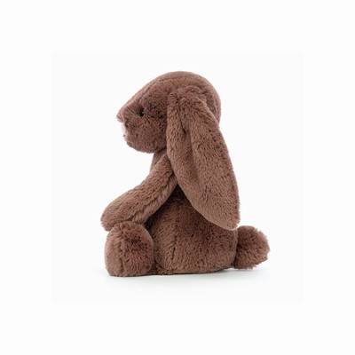 Jellycat Bashful Fudge Bunnies USA | 01237QZNY